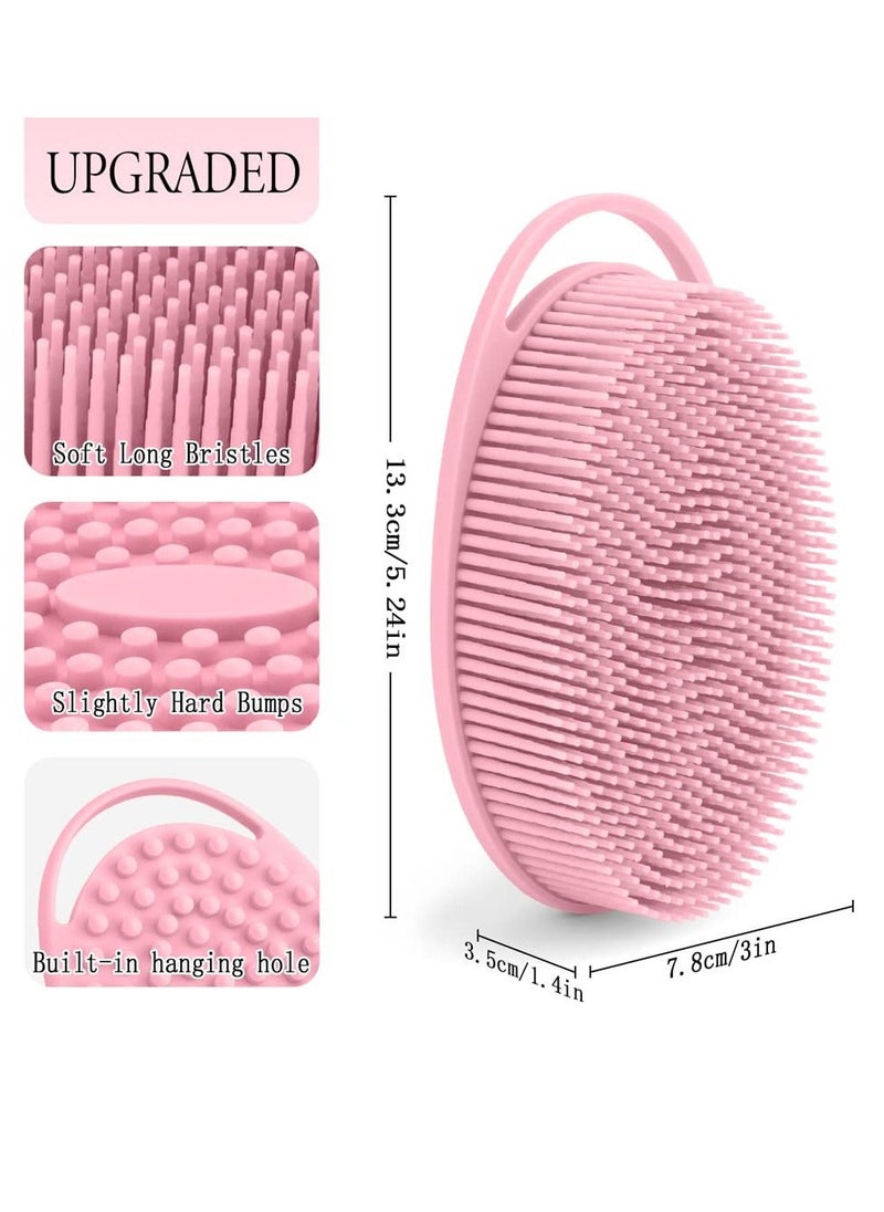 Generic - Silicone Body Scrubber, 3 Pack Exfoliating Body Scrubber for Use in Shower Lathers Well, Long Lasting, Soft Body Scrubber for Shower and Bath Skincare Routine - Image 1