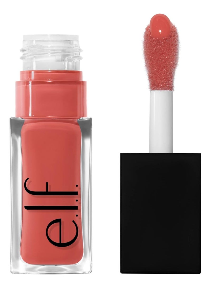 elf Glow Reviver Lip Oil for a High Gloss Finish 7.39ml  It's Giving Guava - Image 1