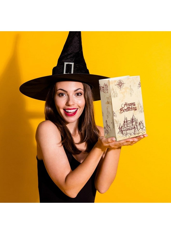 Capoda 24 Pieces Magical Wizard Party Gift Bags Paper Goodie Bags Wizard Party Favors Birthday Party Supplies Decorations Candy Bags Decor Halloween Witch Party Supplies - Image 4