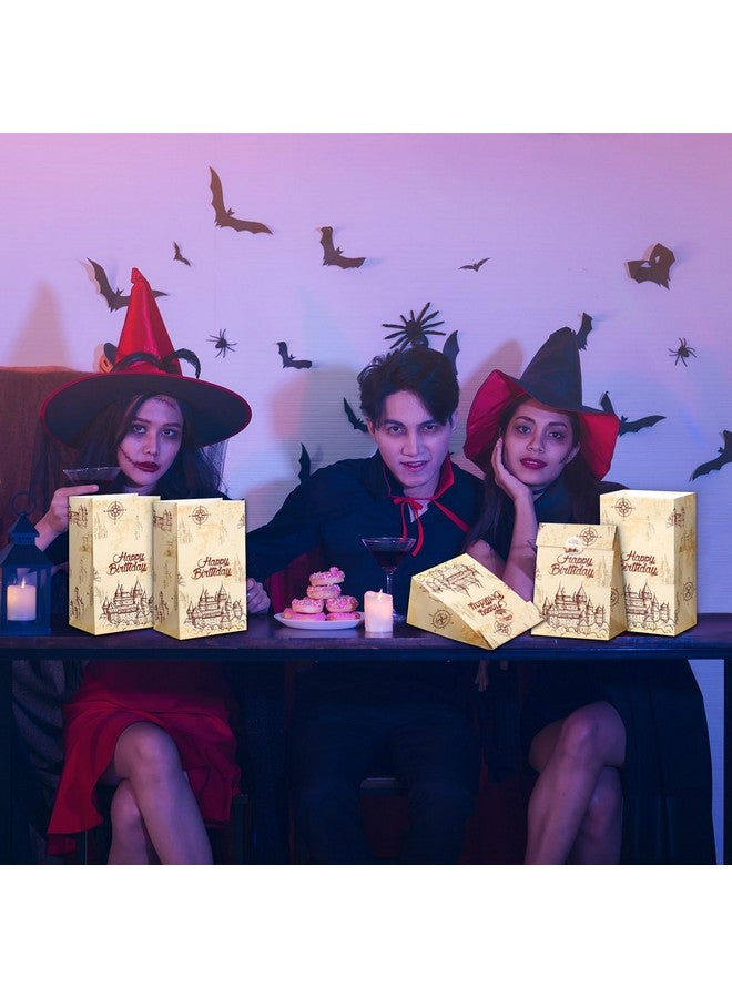 Capoda 24 Pieces Magical Wizard Party Gift Bags Paper Goodie Bags Wizard Party Favors Birthday Party Supplies Decorations Candy Bags Decor Halloween Witch Party Supplies - Image 5