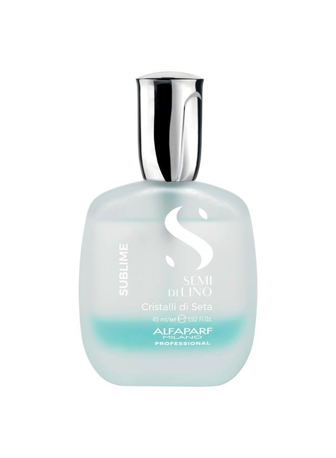 Alfaparf Milano Alfaparf Milano Semi Di Lino Sublime Cristalli Di Seta - Finishing + Smoothing Serum for Fine Hair - Nourishing Hair Oil to Protect & Add Shine - Professional Hair Care (1.52 oz / 45 ml)  - Image 1