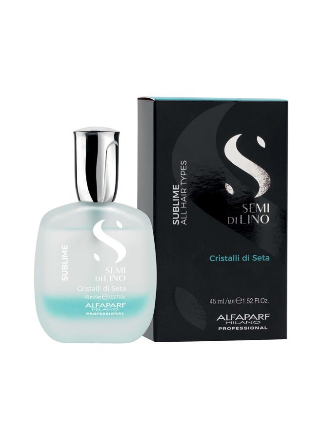 Alfaparf Milano Alfaparf Milano Semi Di Lino Sublime Cristalli Di Seta - Finishing + Smoothing Serum for Fine Hair - Nourishing Hair Oil to Protect & Add Shine - Professional Hair Care (1.52 oz / 45 ml)  - Image 2