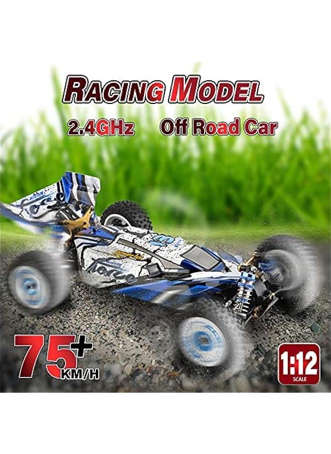 null - WLtoys 124017 V2 RC Car, 1:12 Scale 2.4GHz Remote Control Car, 4WD 75km/h High Speed Racing Car, Off-Road Buggy Drift Car RTR with Brushless Motor and Metal Chassis for Adults - Image 1
