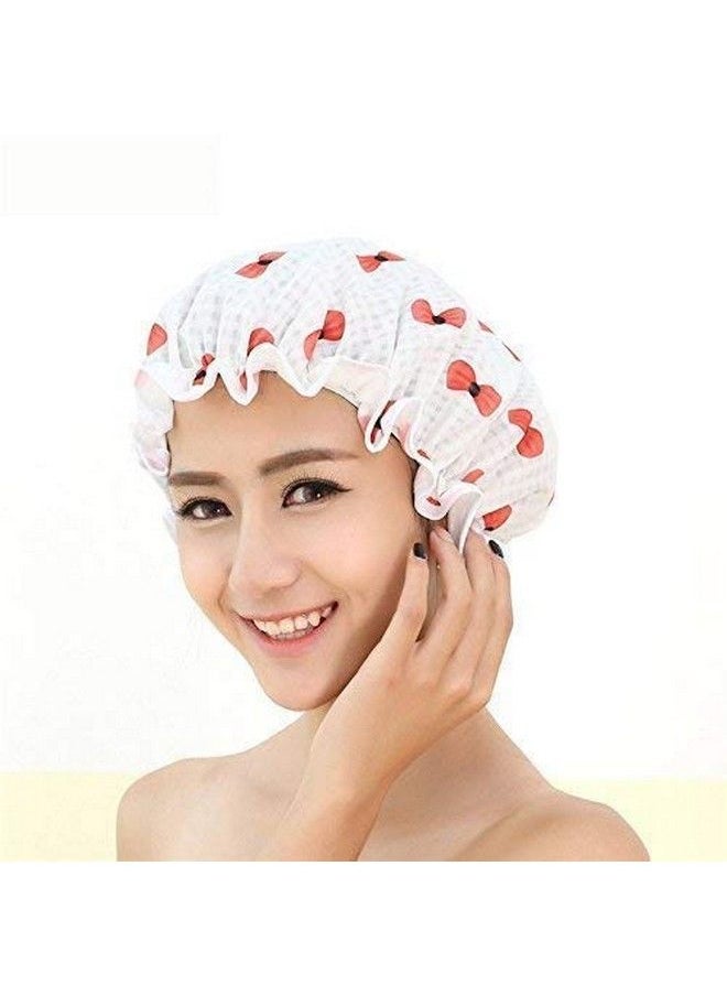 ClubComfort - Reusable Waterproof Elastic Eva Freesize Bathroom Shower Caps 2 For Homes Spas Salons Hair Treatment Beauty Parlors With Bath Sponge Loofah 1 - Image 1