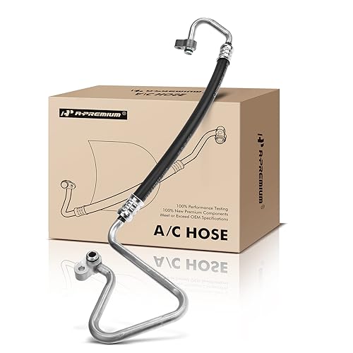 A-Premium A/C Discharge Line Hose Assembly Compatible with Honda Civic Hybrid 2006-2010, EX-L 2009, Hybrid-L 2009-2011, 1.3L 1.8L SOHC, Compressor to Condenser - Image 1