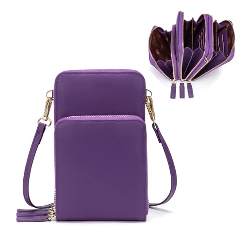 My Friday myfriday Small Crossbody Cell Phone Bag for Women, Mini Over Shoulder Handbag Purse with Credit Card Slots - Image 1