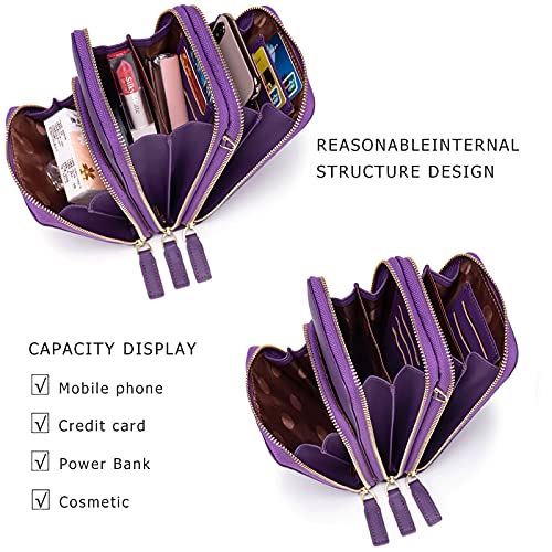 My Friday myfriday Small Crossbody Cell Phone Bag for Women, Mini Over Shoulder Handbag Purse with Credit Card Slots - Image 4