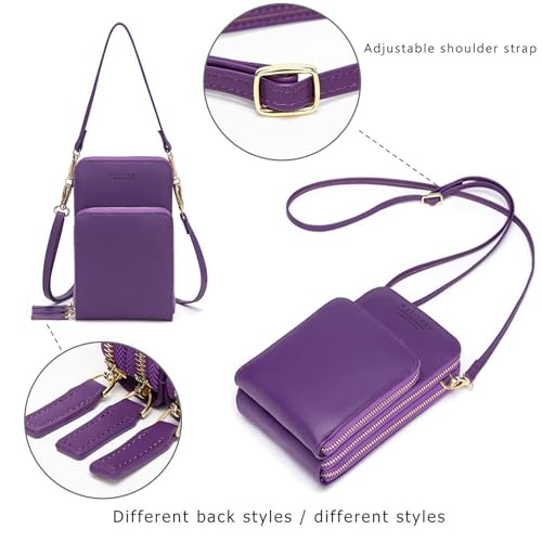 My Friday myfriday Small Crossbody Cell Phone Bag for Women, Mini Over Shoulder Handbag Purse with Credit Card Slots - Image 5