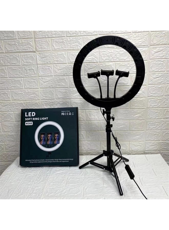 general 36cm Mobile Phone Live Fill Light Bracket 14-inch Ring Light Beauty Light LED Anchor Selfie Light M36E-Specifications:210CM Tripod - Image 1