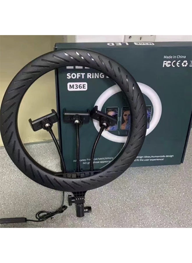 general 36cm Mobile Phone Live Fill Light Bracket 14-inch Ring Light Beauty Light LED Anchor Selfie Light M36E-Specifications:210CM Tripod - Image 3