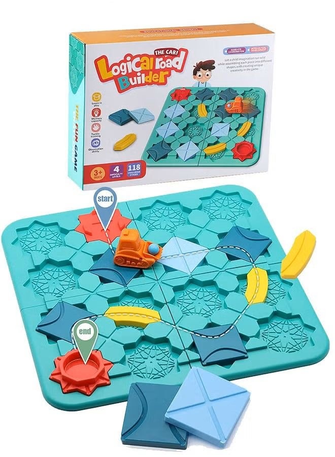 Logical Road Builder Rush Hour Game,Puzzle Game from New Wave Board Games for Kids Helps Develop Children Brains ,Family Games - Image 1