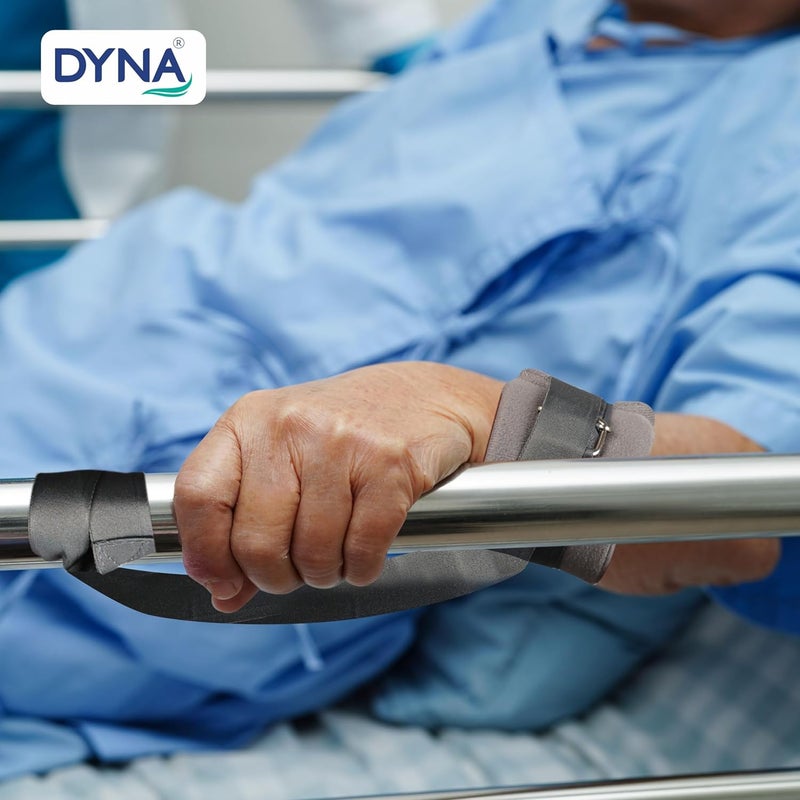 DYNA محدد أطراف قطنية | لتقييد حركة المعصم أو الكاحل لحماية المريض ومقدمي الرعاية | المنزل، المستشفى، وحدة العناية المركزة، أثناء النقل | حجم عالمي | قابل لإعادة الاستخدام | عبوة 2S - Image 4