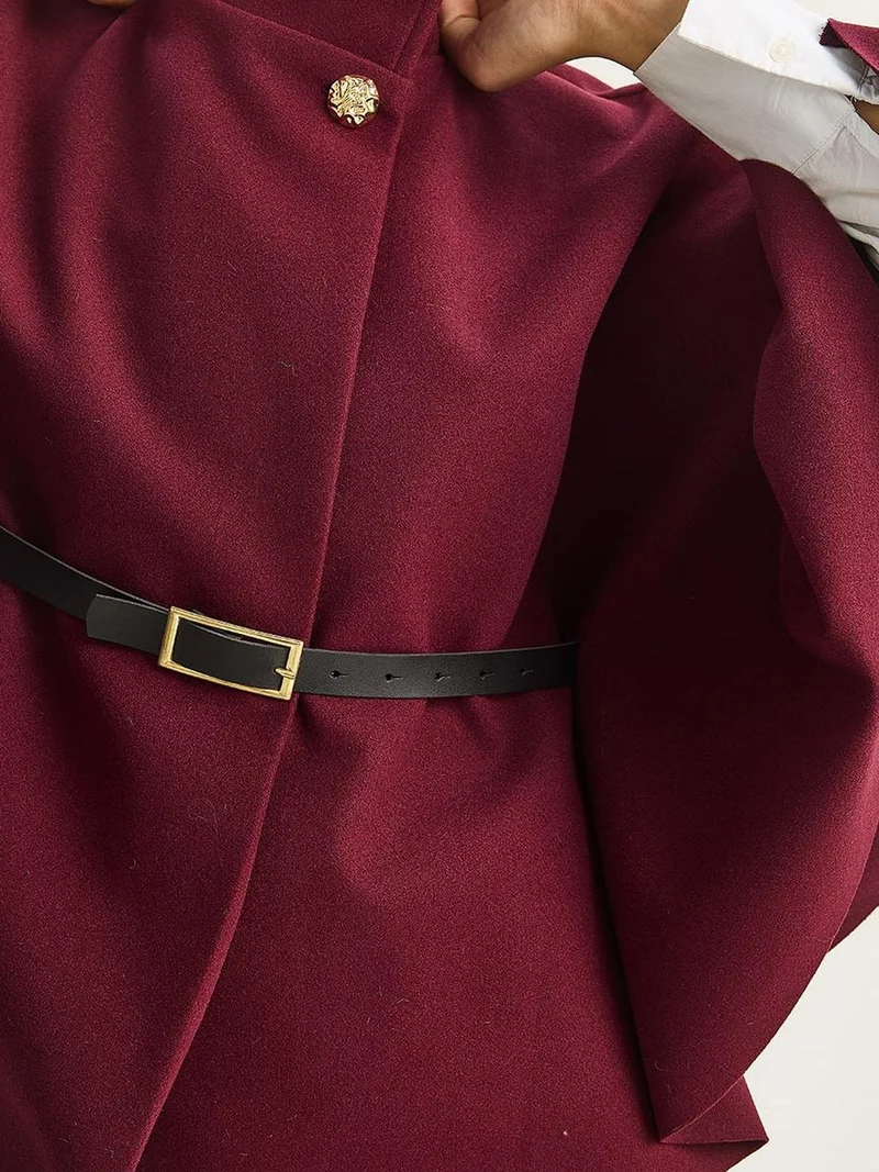 Bianco Lucci LUCCI Oversized Wool Blend Overcoat