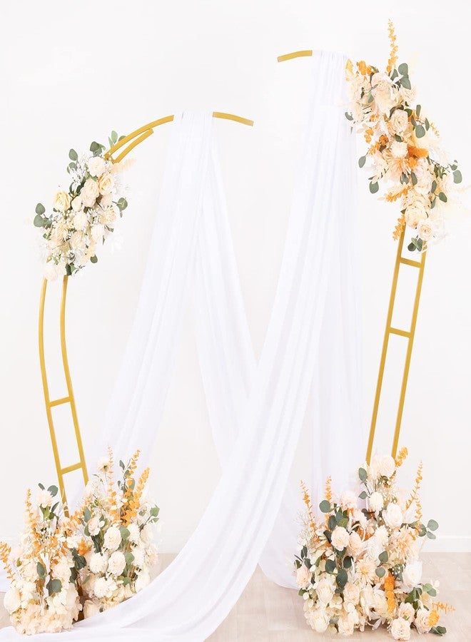 Socomi Wedding Arch Draping Fabric 1 Panel 29" x 18Ft White Sheer Backdrop Curtain Drapes 6 Yards for Wedding Ceremony Birthday Party Decoration - Image 4