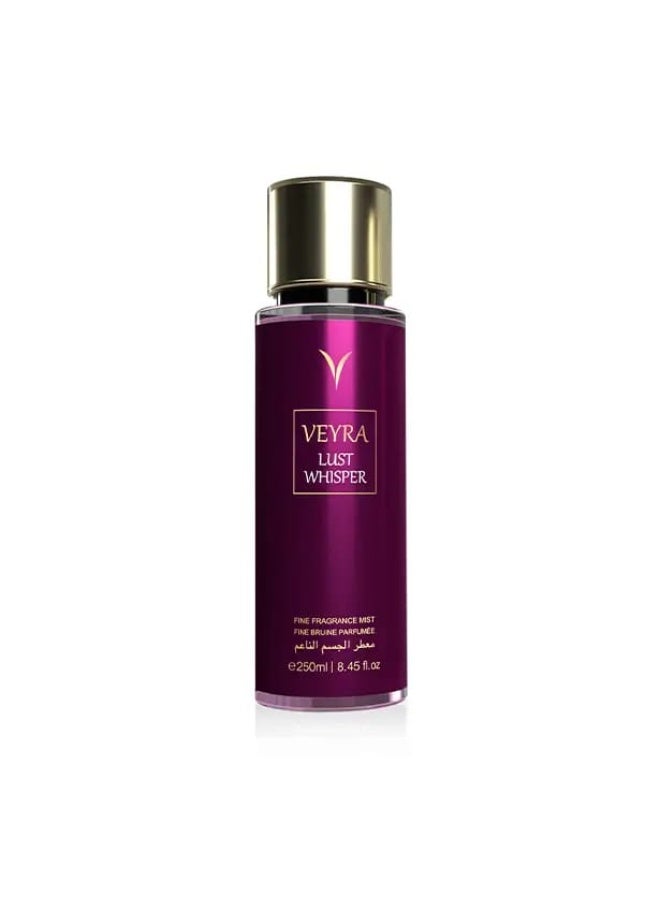 VEYRA VEYRA Lust Whisper Fine Fragrance Mist 250ml – Long-Lasting Body Mist for Women & Men with Fruity & Floral Notes | Lightweight Daily Perfume Spray | Paraben-Free | Elegant Bottle for Travel or Vanity  - Image 1