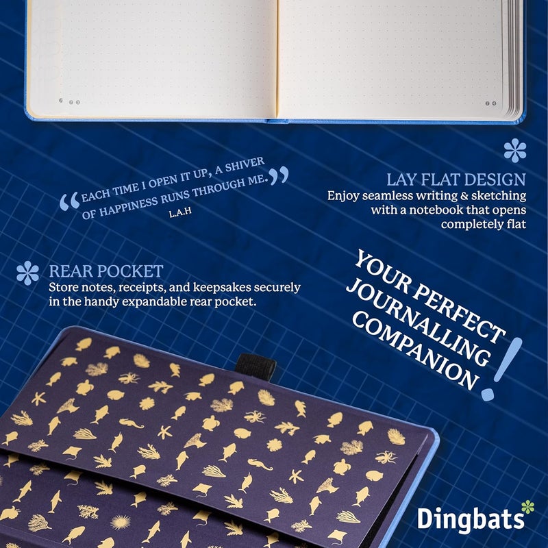 Dingbats* Notebooks دفتر دينغباتس إيرث سكاي بلو غريت باريير ريف - منقطة - Image 5