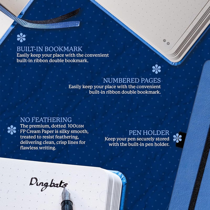 Dingbats* Notebooks دفتر دينغباتس إيرث سكاي بلو غريت باريير ريف - منقطة - Image 3