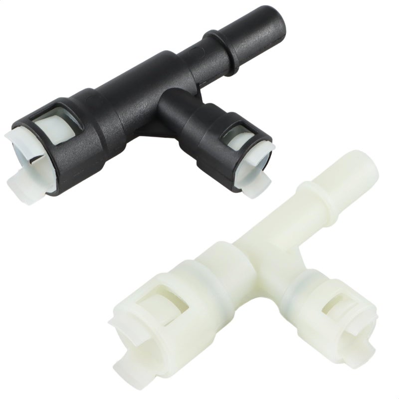 KPALAG 2 PCS HVAC Heater Inlet Hose Tee Connector Threeway Cooling Water Pipe Joint Compatible with Cadillac Escalade Chevrolet Silverado Suburban GMC Replace 15055343 15055342