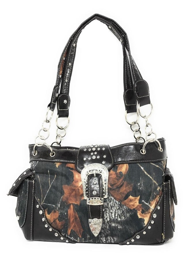 Things2Die4 Camouflage Rhinestone Western Buckle Purse/Wallet Set (Coffee Set) - Image 2