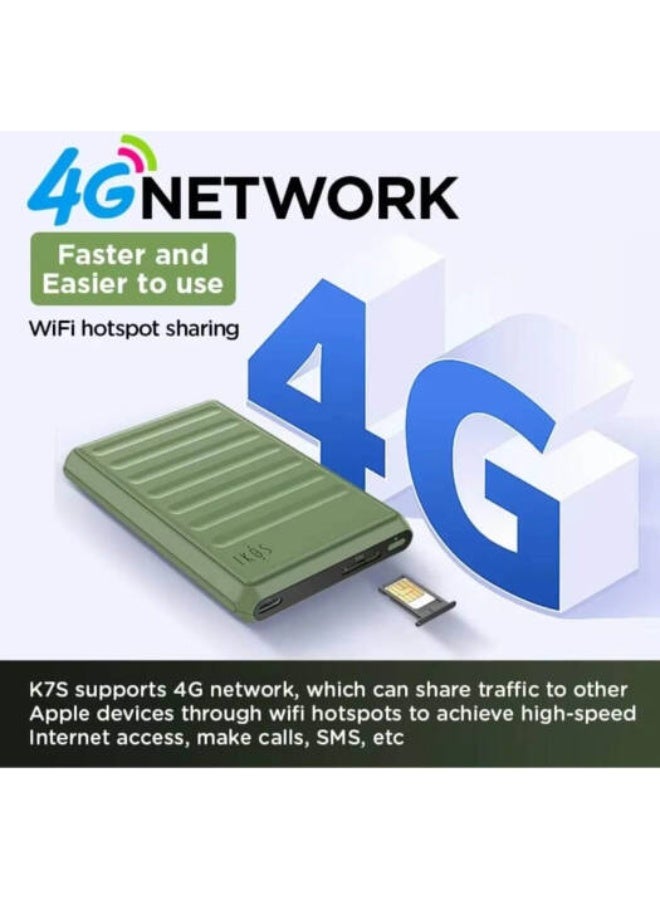 إيكوس IKOS K7S 4G Single SIM Adapter, Universal Single SIM Converter, Supports 4G LTE Networks, Easy Plug-In Design, No App Required, Compatible w/ iOS Devices for Seamless Mobile Connectivity, Green | K7S - Image 3