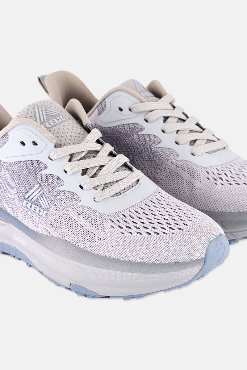 RBX Women Lace Up Running Shoes, Light Grey - Image 3