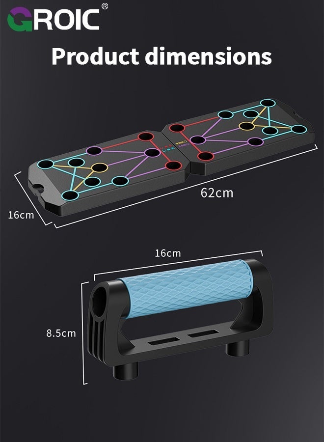 GROIC Push Up Board Home Workout Equipment Multi-Functional Pushup Stands System Fitness Floor Chest Muscle Exercise Professional Equipment Burn Fat - Image 4