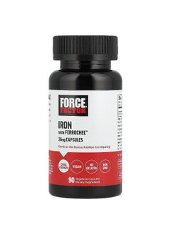 Force Factor Force Factor, Iron with Ferrochel™, 36 mg, 90 Vegetable Capsules  - Image 1