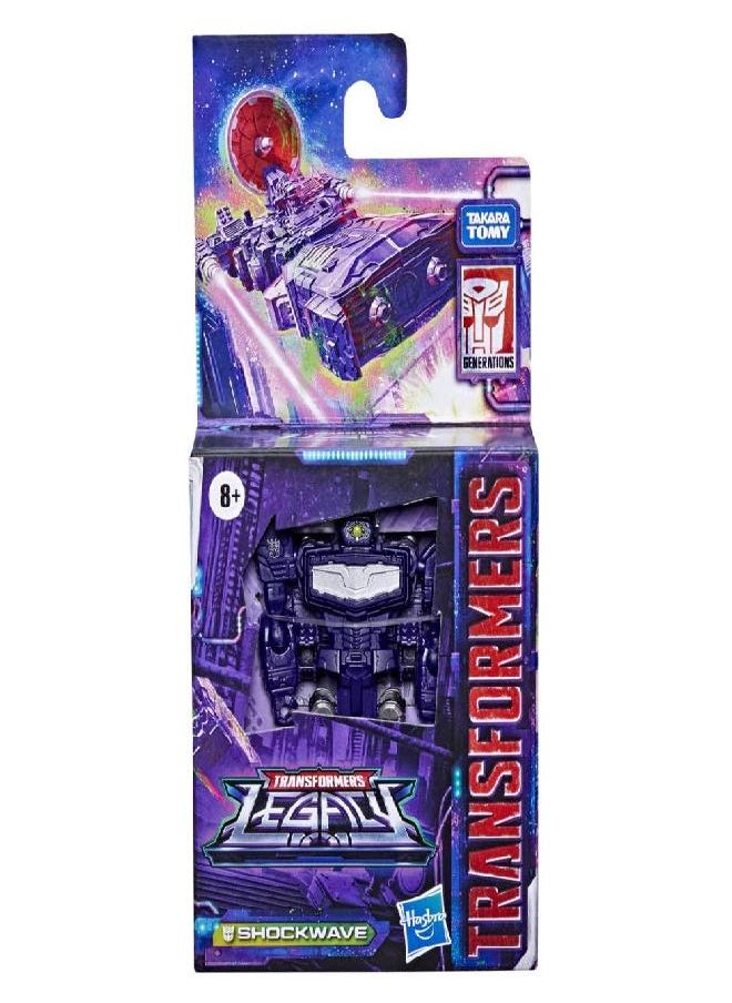 TRANSFORMERS - Transformers Toys Generations Legacy Core Shockwave Action Figure - Kids Ages 8 and Up, 3.5-inch - Image 1