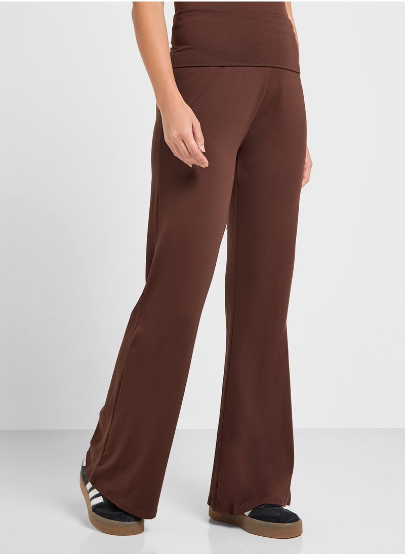 Ginger Basics Foldover Flared Pants  - Image 2