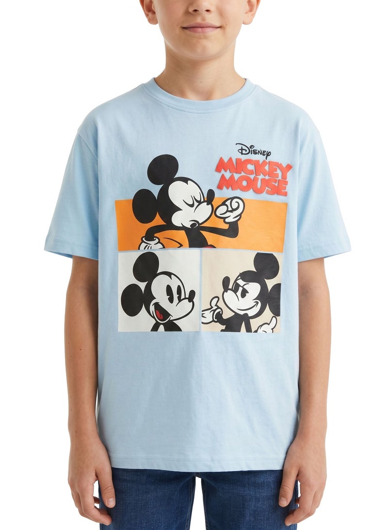 Disney Mickey Mouse Teen Boys’ Oversized Drop Shoulder T-Shirt – Graphic Casual Relaxed Fit Tee - Image 4