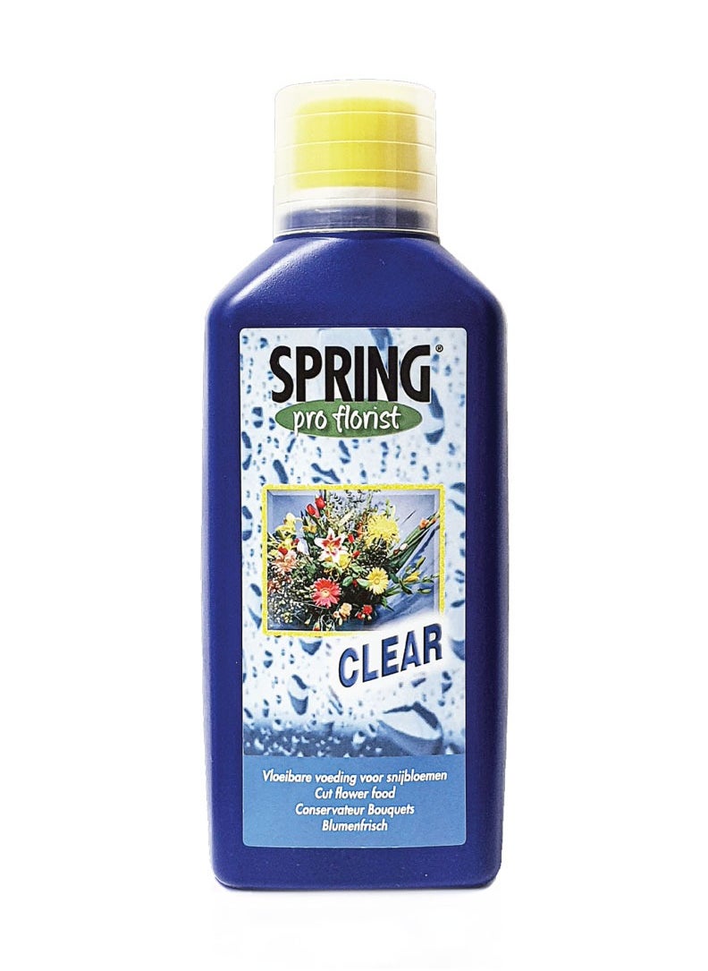 SPRING Clear Liquid - Clear Cut Flower Food  500 ml formulated for flowers like tulips, iris, lilies and others 