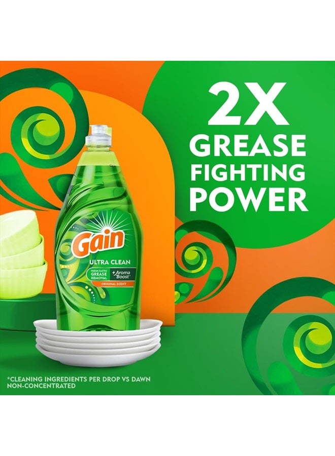 Gain Ultra Dishwashing Liquid Dish Soap, Original Scent, 38 fl oz - Image 3