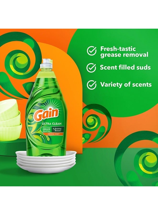 Gain Ultra Dishwashing Liquid Dish Soap, Original Scent, 38 fl oz - Image 2