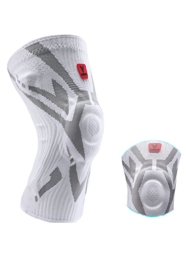 VEIDOORN Weidong Basketball Sports Support Running Protective Gear Knee Brace Meniscus Ligament Kneeling Anti-Collision V721D White-Gray M Single Piece - Image 2