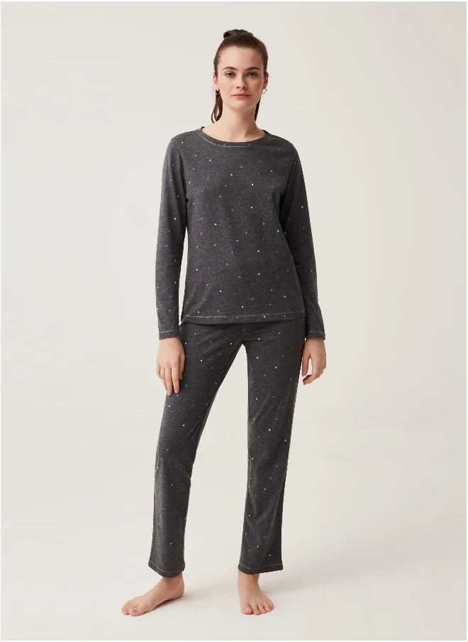 او في اس Ovs Polka Dot Cotton Pyjama Top