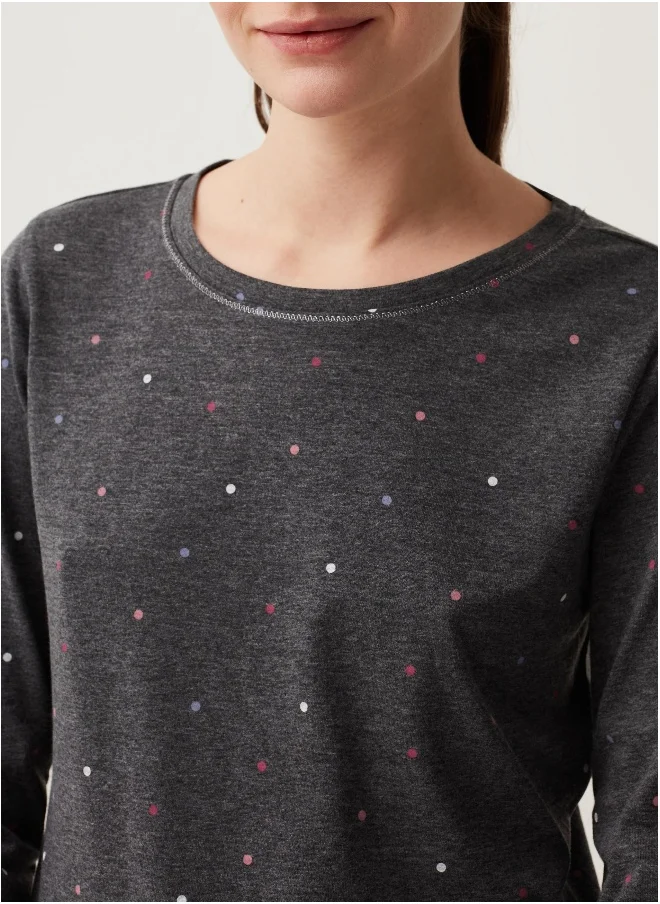 او في اس Ovs Polka Dot Cotton Pyjama Top