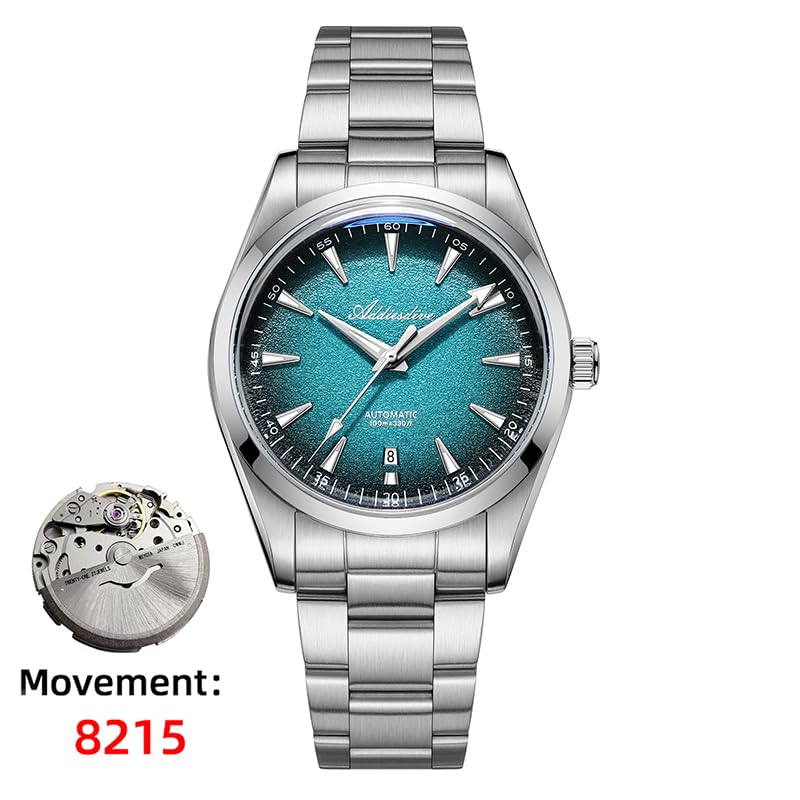 ADDIESDIVE 39 MM Mens Wrist Watch 8215 Mechanical Movement 100 M Water Resistant Luminous Blue Everyday Casual Automatic Watches for Unisex - Image 3