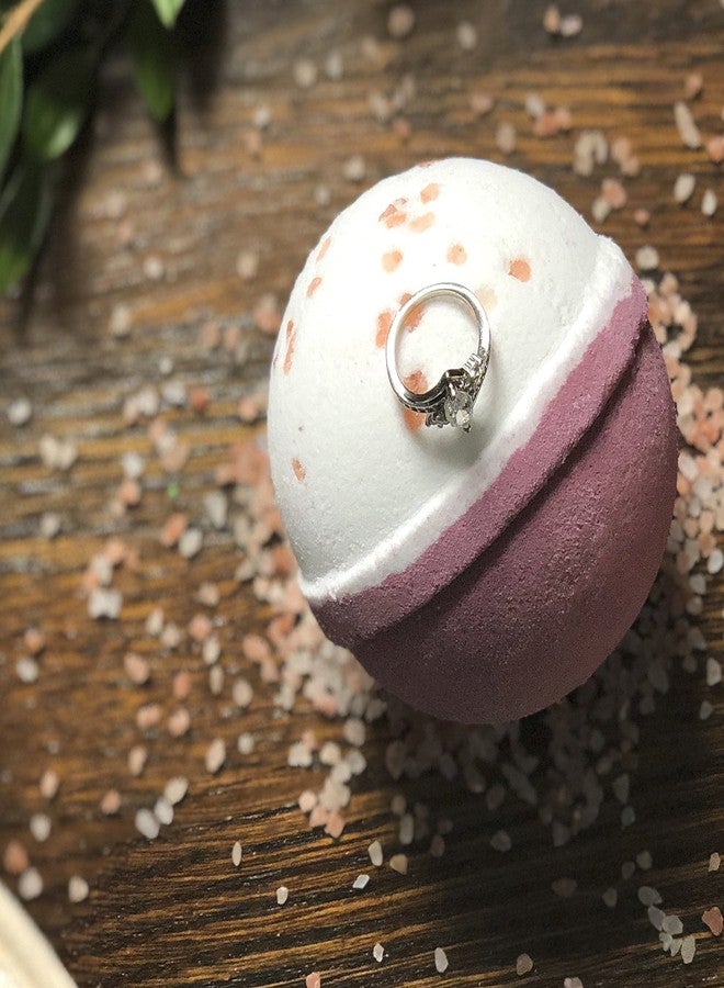 Jackpot Candles Bath Bomb with Surprise Size Ring Inside - Pink Himalayan Sea Salt Extra Large 10 oz. Bath Bombs with Jewelry - Hand Made in USA - Perfect for Spa & Bubble Bath. Great Gift for Birthday, Mothers Day - Image 3