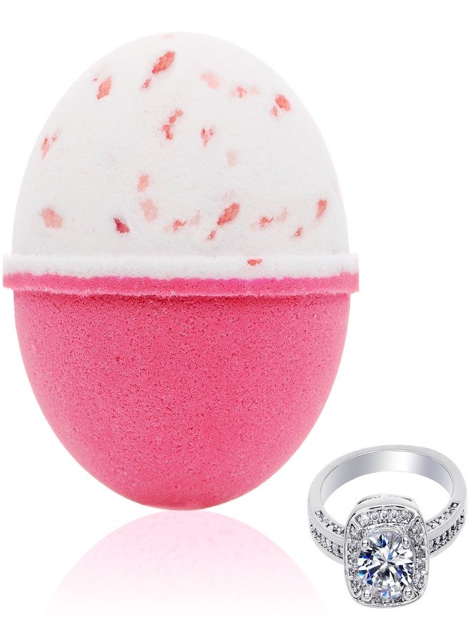 Jackpot Candles Bath Bomb with Surprise Size Ring Inside - Pink Himalayan Sea Salt Extra Large 10 oz. Bath Bombs with Jewelry - Hand Made in USA - Perfect for Spa & Bubble Bath. Great Gift for Birthday, Mothers Day - Image 1