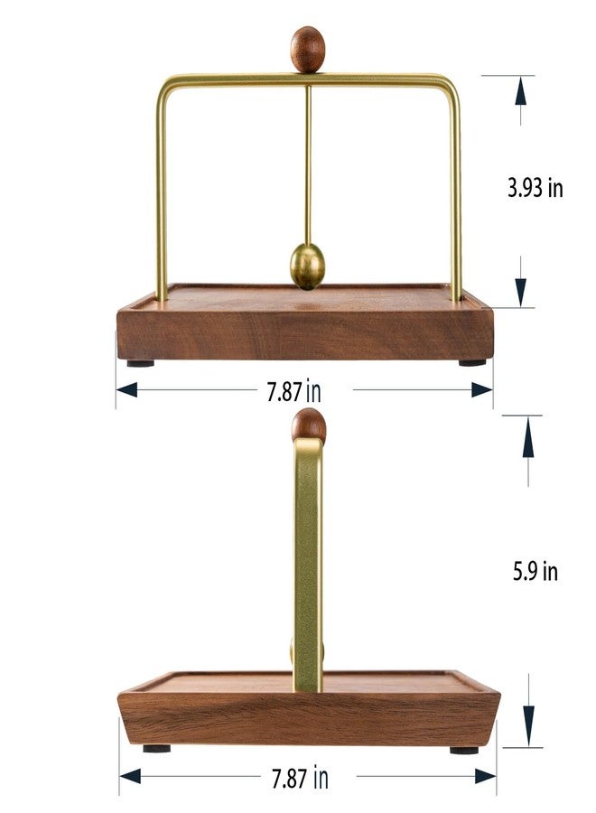 ALLCENER Wood Napkin Holder for Table, Square Tabletop Napkin Dispenser with Sophisticatedly Metal Center Bar, Cocktail Napkin Holder for Home, Kitchen, Office, Restaurant, Hotel, Cafe, Bar - Image 4