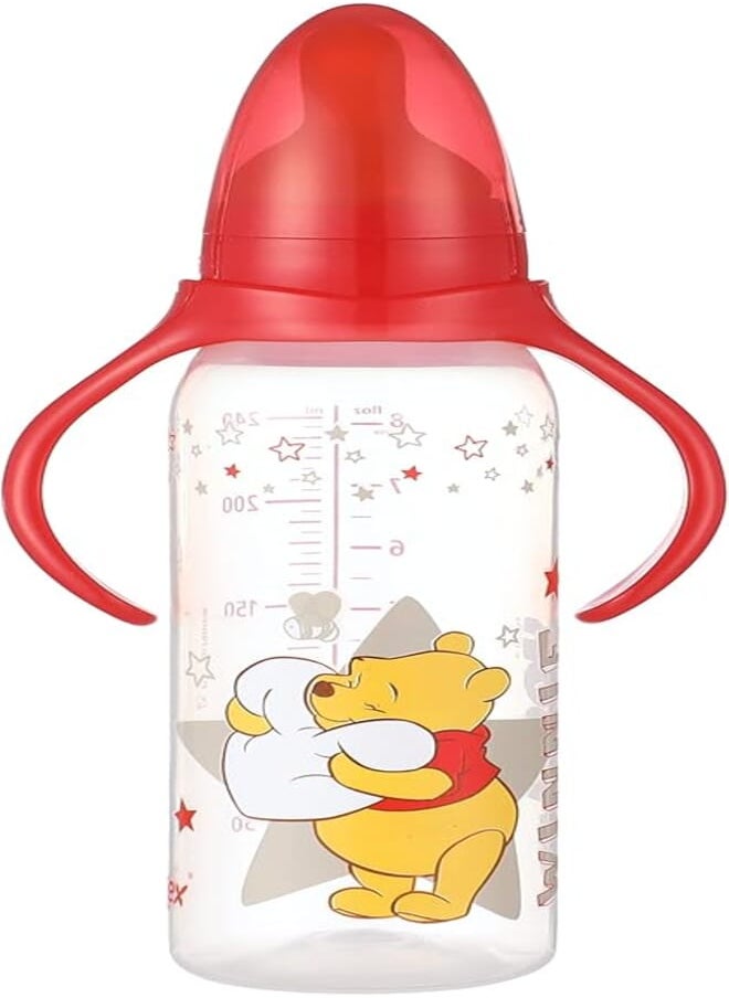TIGEX Tigex 80600212 Baby Bottle with Handles and Latex Teat 240 ml, Clear 