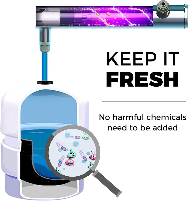 iSpring نظام فلترة المياه بالتناضح العكسي iSpring RCC7U المعتمد من NSFANSI 58 بسعة 75 جالون في اليوم و6 مراحل مع فلتر UV يقلل من الأسبستوس وTDS والكلور والباريوم والرصاص ويعزز طعم المياه مع فلاتر خالية من BPA - Image 5