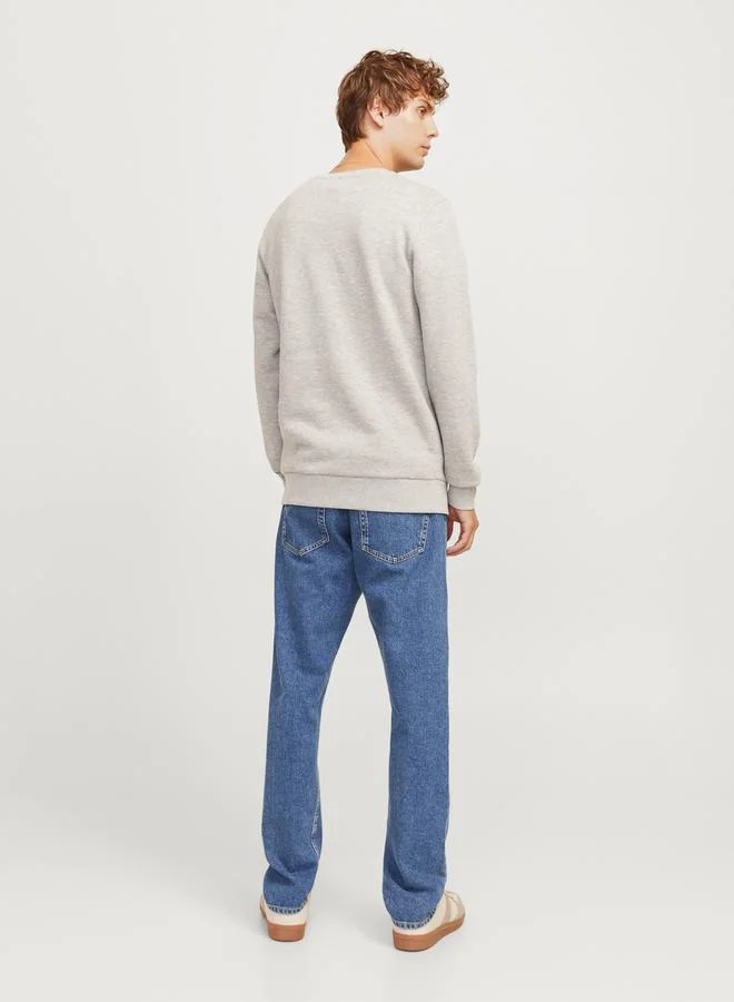 JJ Rebel by Jack & Jones Front Graphic Print Crew Neck Sweatshirt