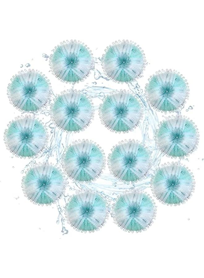 كرات مزيل شعر الحيوانات للغسيل 16 قطعة، كرات إزالة الوبر العائمة قابلة لإعادة الاستخدام، جامع شعر للحيوانات للغسالة، مناسب للغسالة والمجفف لتنظيف الملابس - Image 2