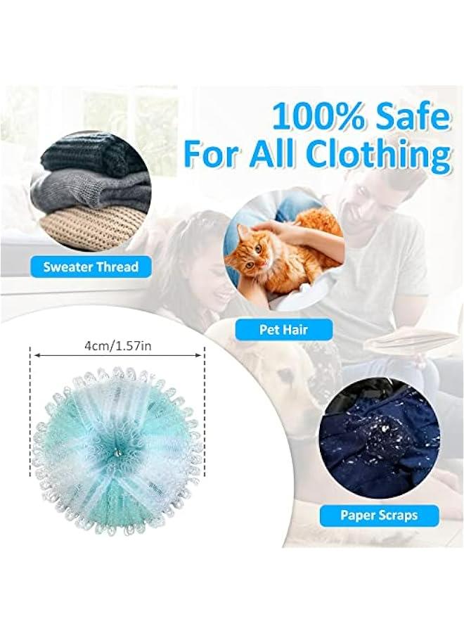 كرات مزيل شعر الحيوانات للغسيل 16 قطعة، كرات إزالة الوبر العائمة قابلة لإعادة الاستخدام، جامع شعر للحيوانات للغسالة، مناسب للغسالة والمجفف لتنظيف الملابس - Image 4
