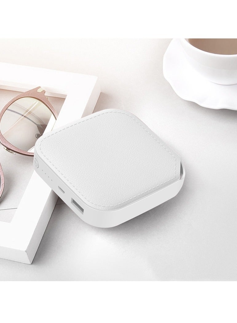 Mini power bank 20000 mAh large capacity creative ultra-thin compact portable power bank (white) - Image 2