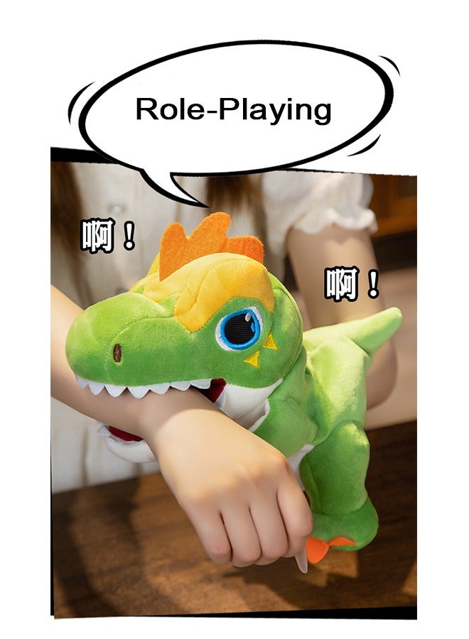 FUNCOT Hand Puppets, Dinosaur Hand Puppets, Dinosaurs Plush Toys - Image 3