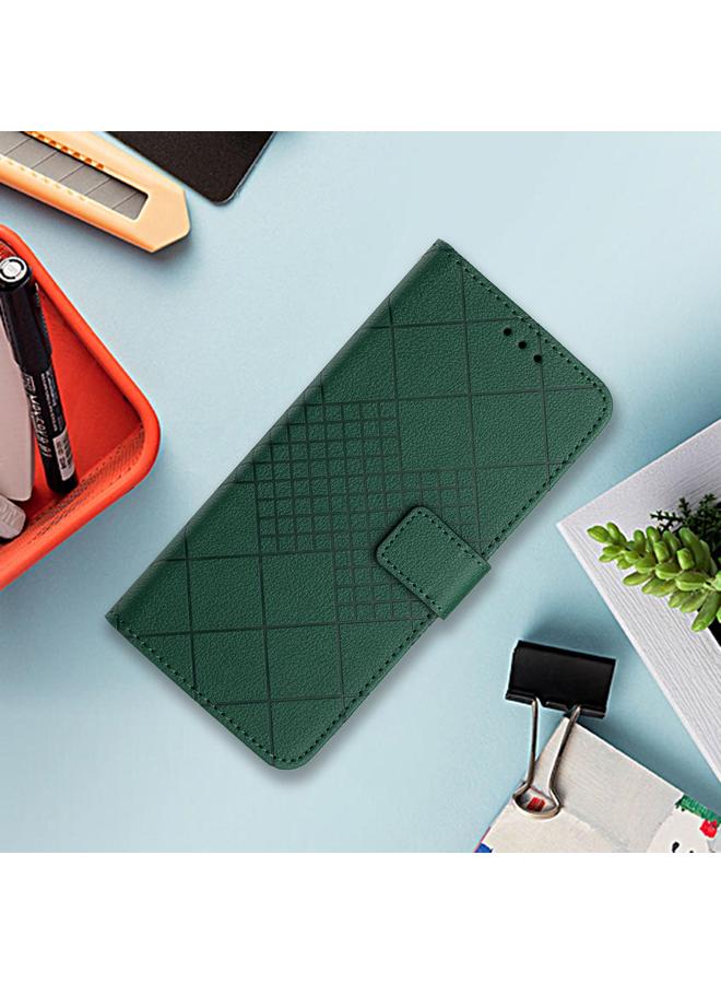 S-TOP Case For Realme 14 Pro+ 5G Rhombic Grid Texture Leather Phone Case - Image 2