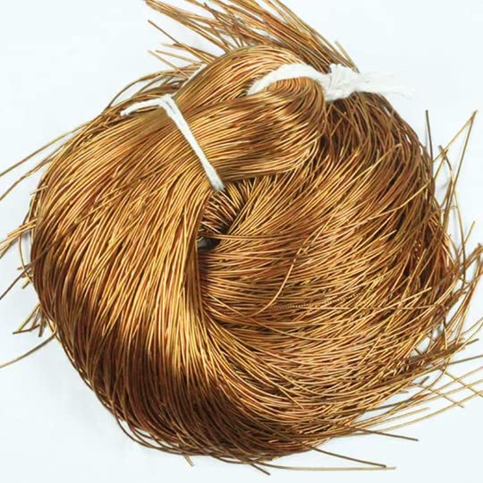 EmbroideryMaterial 1MM Thick Shiny Metallic Bullion Dabka Wire for Embroidery, Jewelry Making, Zardosi Work – French Copper Wire (5 Colors Combo, 100 Grams Total, 20 Grams Each) - Image 2