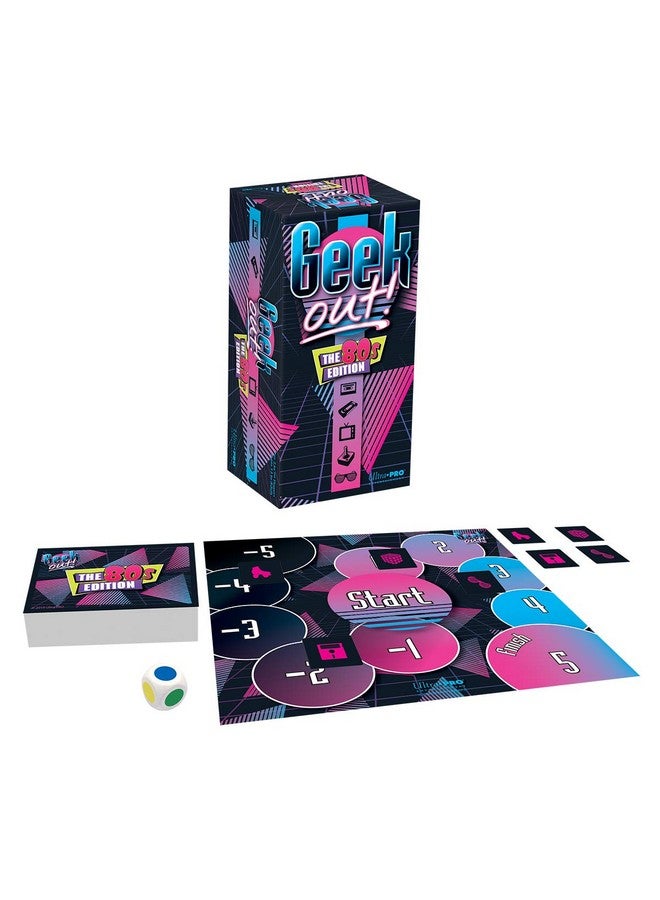 Ultra Pro Geek Out! - 80's Edition, Pop Culture Party Game, Fun Bluffing Game for Adults, Family Friendly, Classic 80's Nostalgia, Social Game for 2+ Players - Image 1
